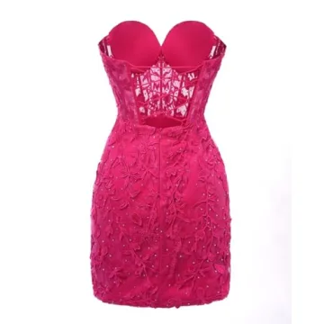 Elegant Dessiny Strapless Short Homecoming Dress 2024