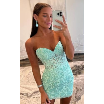 Elegant Dessiny Strapless Short Homecoming Dress 2024