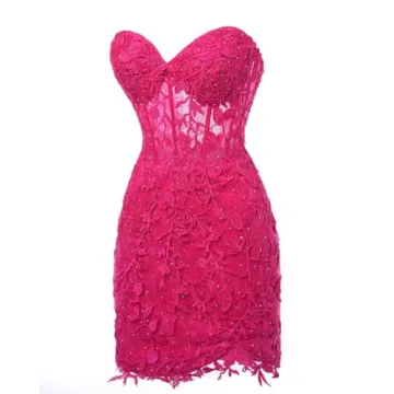 Elegant Dessiny Strapless Short Homecoming Dress 2024