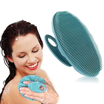 INNERNEED Soft Silicone Body Cleansing Brush Shower Scrubber, Gentle Exfoliating and Massage for all...