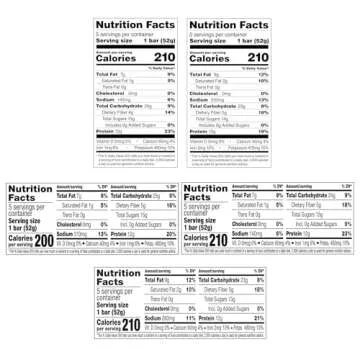 RXBAR Whole Food Protein Bar, Gluten Free Snack, Variety Pack, 1.83 Ounce Bars, Pack of 25