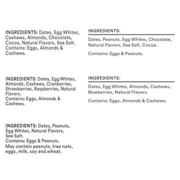 RXBAR Whole Food Protein Bar, Gluten Free Snack, Variety Pack, 1.83 Ounce Bars, Pack of 25