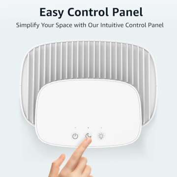 Dehumidifier,95 OZ Water Tank, 1000 sq. ft, Quiet Dehumidifier for Basement, Bathroom, RV, Closet, Bedroom with Auto Shut Off, Sleep Mode,7 Colors LED Light, Dehumidifiers for Home,White