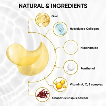 24k Gold Eye Masks for Dark Circles & Fine Lines