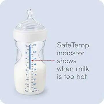 NUK Simply Natural Baby Bottle with SafeTemp
