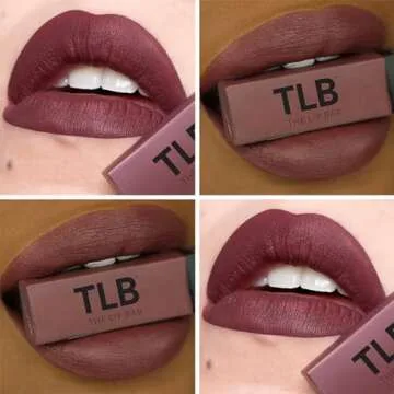 The Lip Bar - Nonstop Liquid Matte Lipstick, Know It All (Purple/Brown Blend) - High Pigment - One Swipe - Long Lasting - Jojoba Oil & Vitamin E - Vegan & Cruelty Free - Makeup & Cosmetics - .24 fl oz