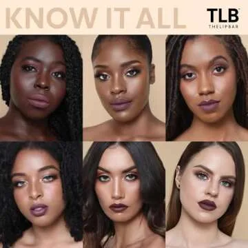 The Lip Bar - Nonstop Liquid Matte Lipstick, Know It All (Purple/Brown Blend) - High Pigment - One Swipe - Long Lasting - Jojoba Oil & Vitamin E - Vegan & Cruelty Free - Makeup & Cosmetics - .24 fl oz