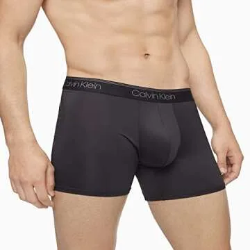 Calvin Klein Men's Micro Stretch 3-Pack Boxer Brief, 3 Black, S