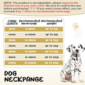 LEIFIDE Dog Chain Collar Diamond Link Dog Collar 12 mm Wide Dog Necklace Metal Cat Chain Pet Crystal Collar Jewelry Accessories for Small Medium Large Dogs Cats (Gold, AB Color, 8 Inch)