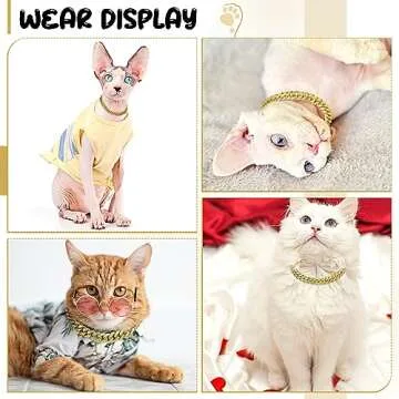 Stylish LEIFIDE Dog Chain Collar with Diamond Links