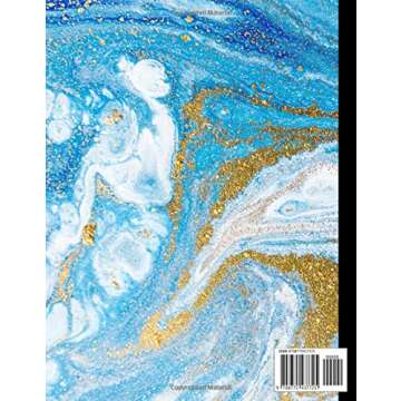 Notebook/Journal: Blue Marble Print Composition Notebook - College Ruled 110 Pages - Large 8.5 x 11