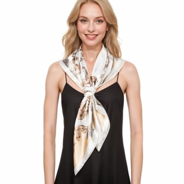 Silk-Like Printed Scarf for Women - RIIQIICHY