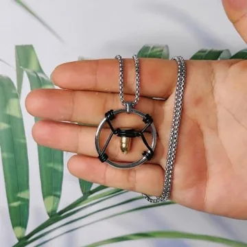 Cyber Bullet Necklace Game Inspired Gift for Fans