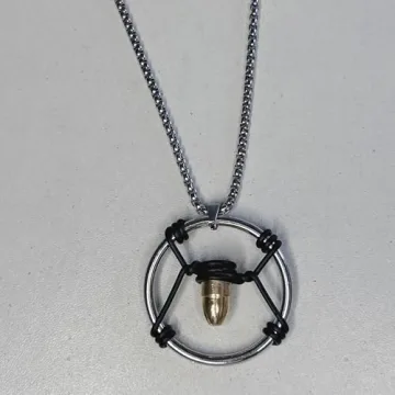Cyber Bullet Necklace Game Inspired Gift for Fans