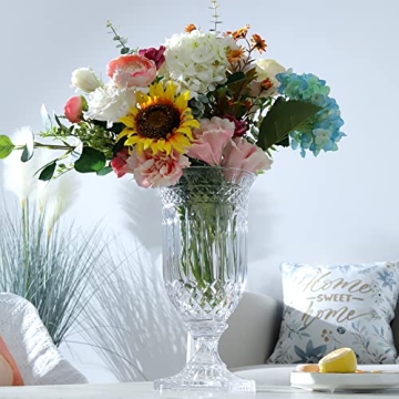 Elegant 13'' Clear Flower Vase by Joeyan for All Occasions