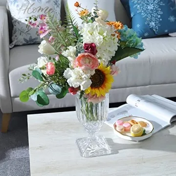 Elegant 13'' Clear Flower Vase by Joeyan for All Occasions
