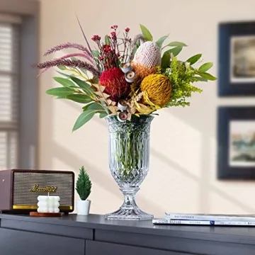 Elegant 13'' Clear Flower Vase by Joeyan for All Occasions