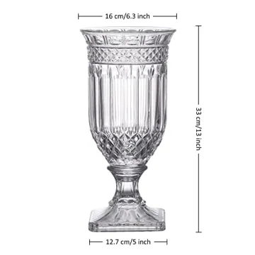 Elegant 13'' Clear Flower Vase by Joeyan for All Occasions