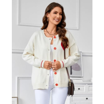 Buy Cute Heart Pattern Cardigan for Comfort and Style