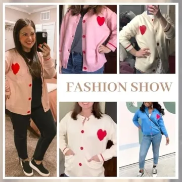 Buy Cute Heart Pattern Cardigan for Comfort and Style