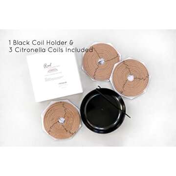 Rool Hanging Citronella Incense Coil and Holder Outdoor Candles Backyard and Camping Lighting Citronella Oil Incense Stick