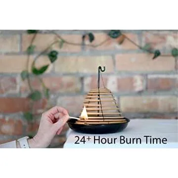 Rool Hanging Citronella Incense Coil and Holder Outdoor Candles Backyard and Camping Lighting Citronella Oil Incense Stick