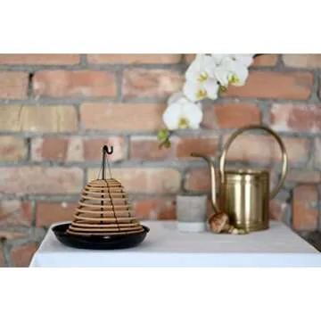 Rool Hanging Citronella Incense Coil and Holder Outdoor Candles Backyard and Camping Lighting Citronella Oil Incense Stick