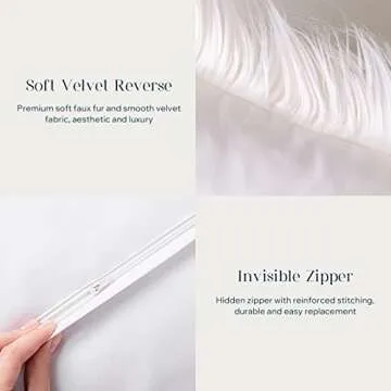 Faux Fur Decorative Pillow Covers - Cozy Luxury Touch