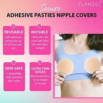 FLANCCI Reusable Silicone Nipple Pasties for Women