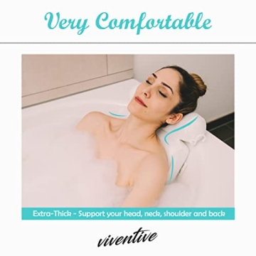 Luxury Bath Pillow for Non-Slip Comfort & Support