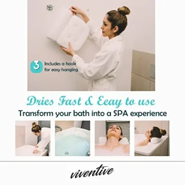 Luxury Bath Pillow for Non-Slip Comfort & Support