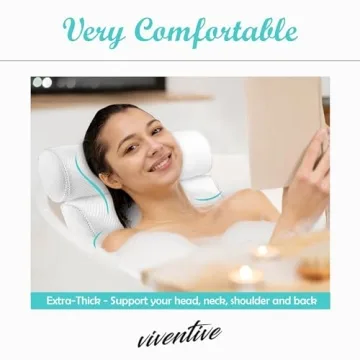 Luxury Bath Pillow for Non-Slip Comfort & Support