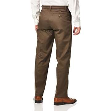 Lee Men's Total Freedom Stretch Pants in Walnut - Stylish & Comfortable