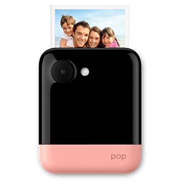 Polaroid Pop Wireless Portable Instant 3x4 Photo Printer & Digital 20MP Camera with Touchscreen Display (Pink) Built-in Wi-Fi, 1080p HD Video