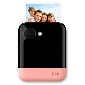 Polaroid Pop Wireless Portable Instant 3x4 Photo Printer & Digital 20MP Camera with Touchscreen Display (Pink) Built-in Wi-Fi, 1080p HD Video
