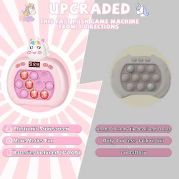 Upgraded Quick Push Game Pop Bubble Up Toys for Kids, Funny Toys for Girls Kids Ages 5-7 8-13 Kids C...