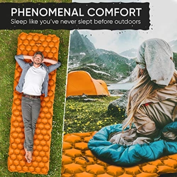 PowerLix Ultralight Inflatable Camping Pad for Adventurers