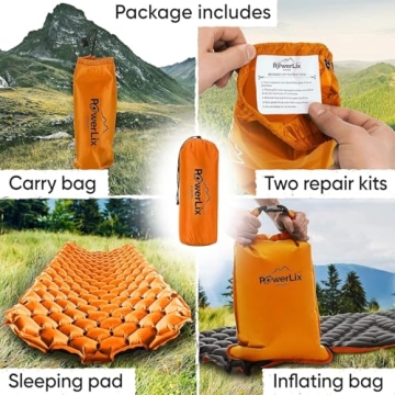 PowerLix Ultralight Inflatable Camping Pad for Adventurers