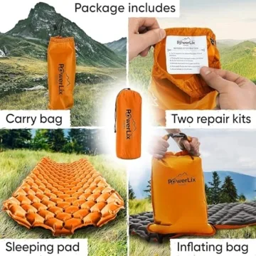PowerLix Ultralight Inflatable Camping Pad for Adventurers