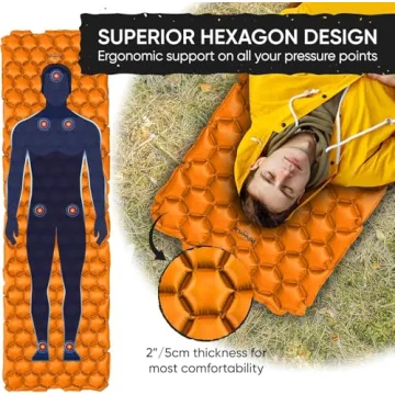 PowerLix Ultralight Inflatable Camping Pad for Adventurers