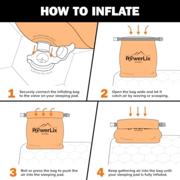 PowerLix Ultralight Inflatable Camping Pad for Adventurers