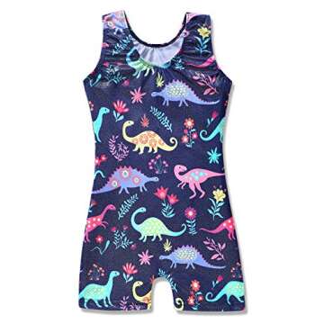 HOZIY Toddler Leotards for Girls Gymnastics 2t 1t 1-2t 12-18 18-24 Months Baby Girls Rainbow Colorfu...