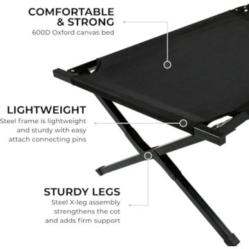 Teton Sports XXL Camping Cot - The Ultimate Comfort for Outdoors