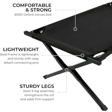 Teton Sports XXL Camping Cot - The Ultimate Comfort for Outdoors