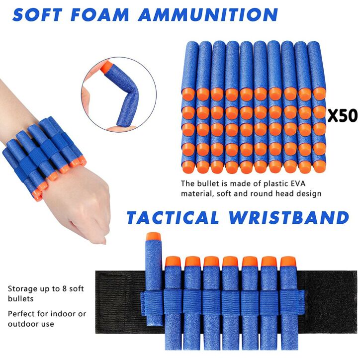 Automatic Foam Dart Gun for Kids and Adults