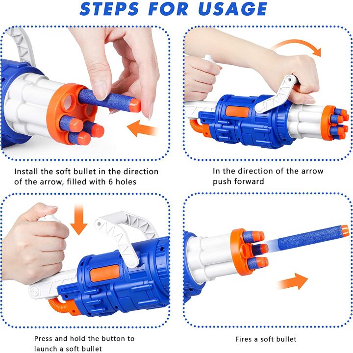 Automatic Foam Dart Gun for Kids and Adults