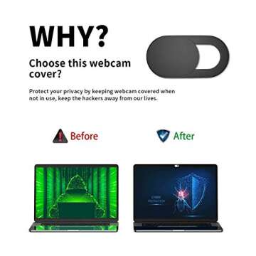 Webcam Cover, Camera Cover Slide, Laptop Camera Cover Slide, Smartphone Webcam Sticker,Camera Blocke...