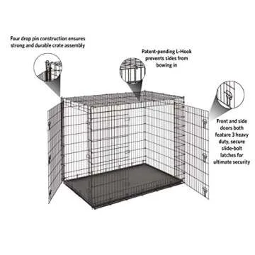 Midwest 54-Inch Dog Crate for XXL Breeds - Durable & Spacious