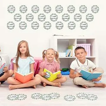 40 Pcs Positive Sayings Accents Motivational Classroom Decor Boho Growth Mindset Classroom Bulletin Board Decorations Inspirational Classroom Cutouts for Bulletin Boards, 6 Inches (Boho Plant)