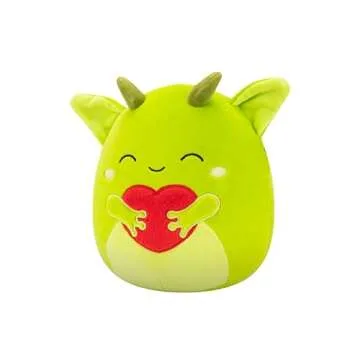 Squishmallows Original 8in Fitzy The Green Goblin Holding Fuzzy Heart for Kids and Collectors - Ador...